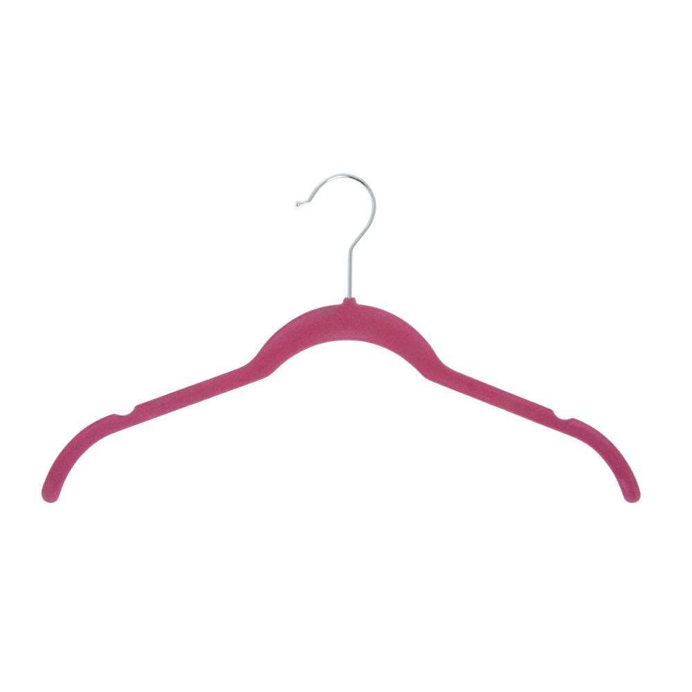 Velvet Top Hangers, Pink