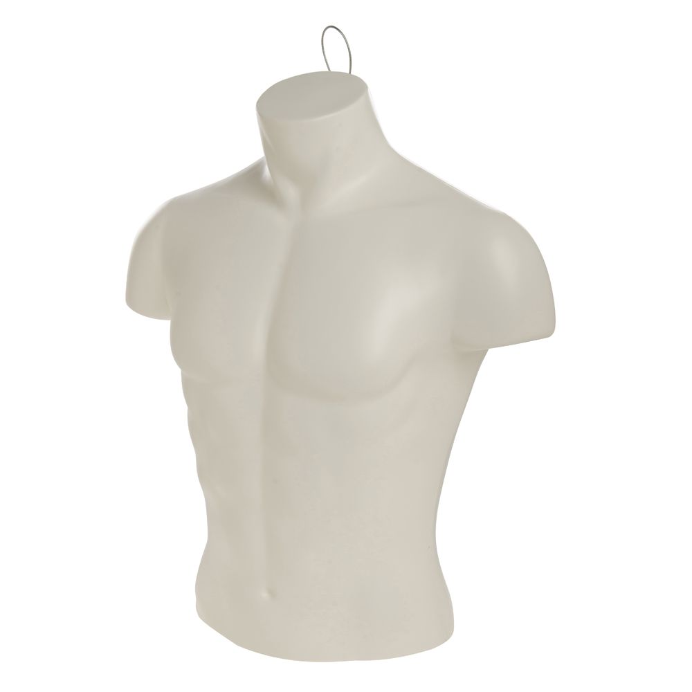 Plastic Male Hanging Bust Form