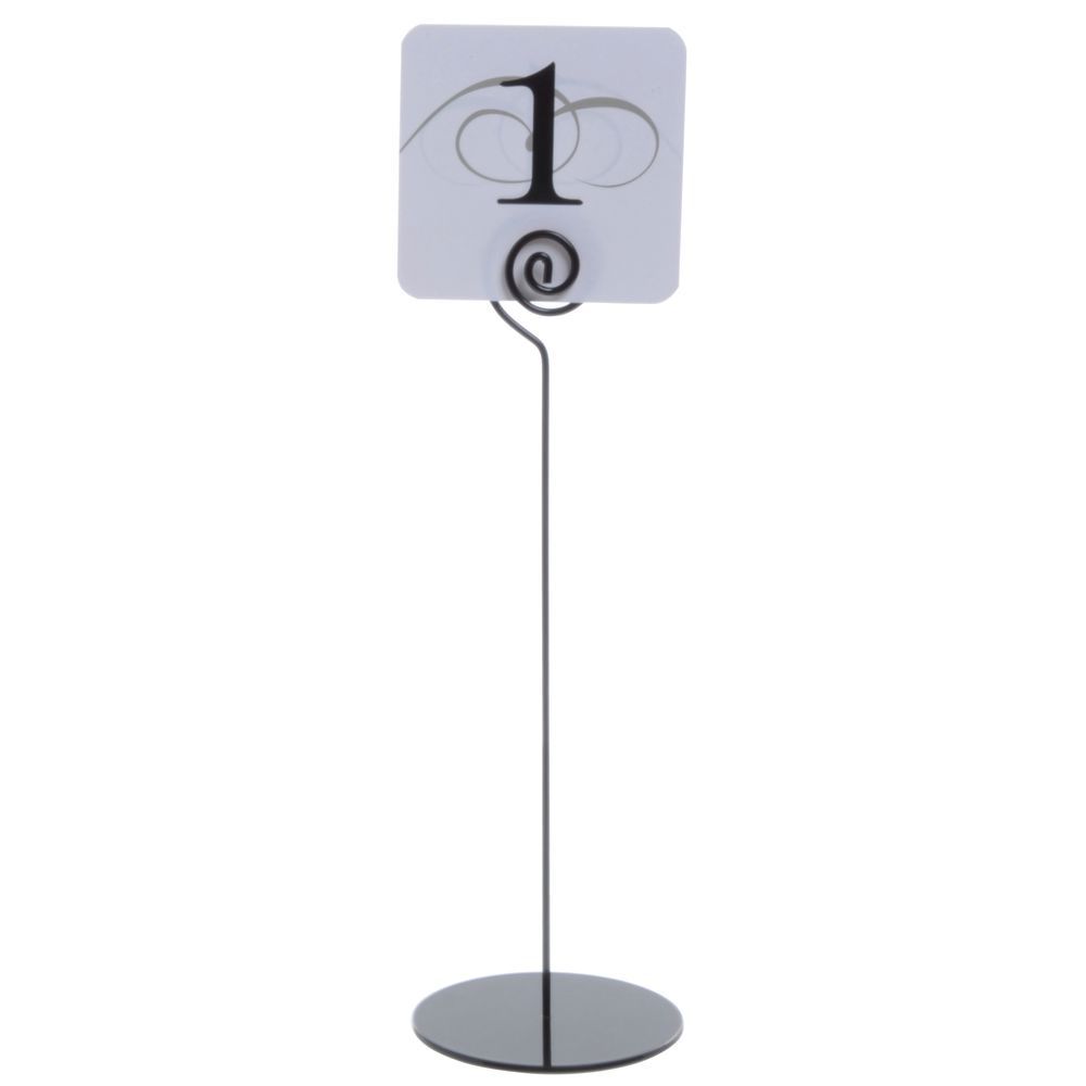 Black Wire Table Number Holders 12"H 