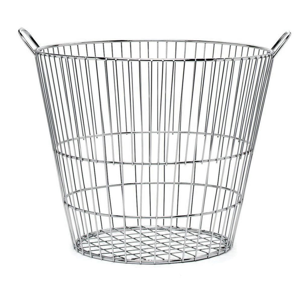 Chrome Wire Round Basket Prevents Rust