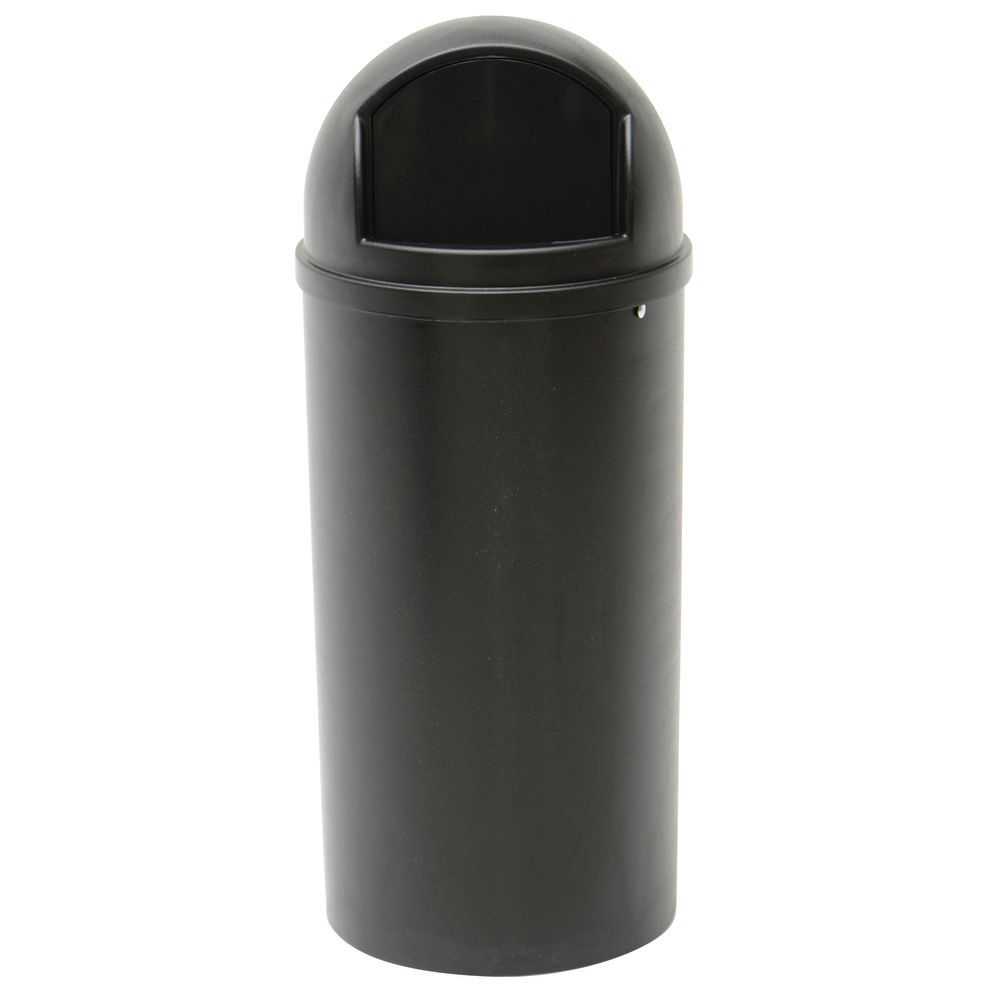 Rubbermaid Black Trash Can is Fire Marshal Approved