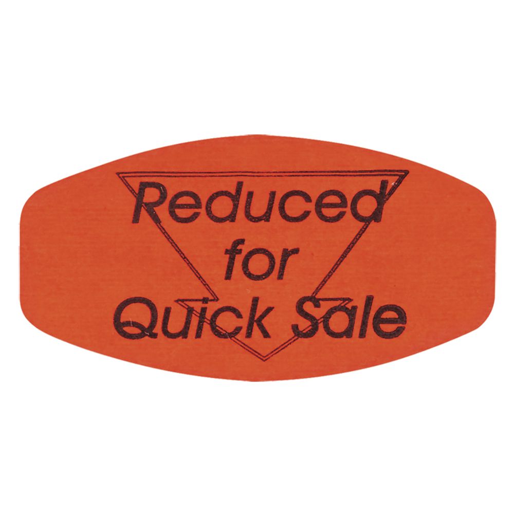 Reduced for Quick Sale Fluorescent Grabber Grocery Store Labels