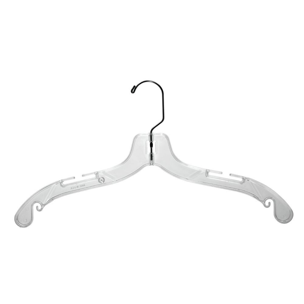 Jumbo Heavy Weight Only Hangers Plastic Bridal Hangers 17 Clear