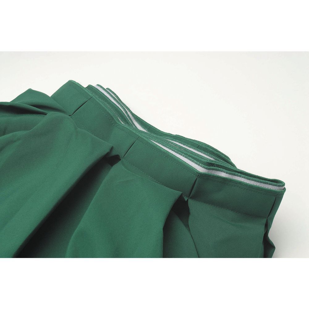 Hunter Green Table Skirt Box Pleated Polyester 29&#34;H x 17 1/2&#34;L