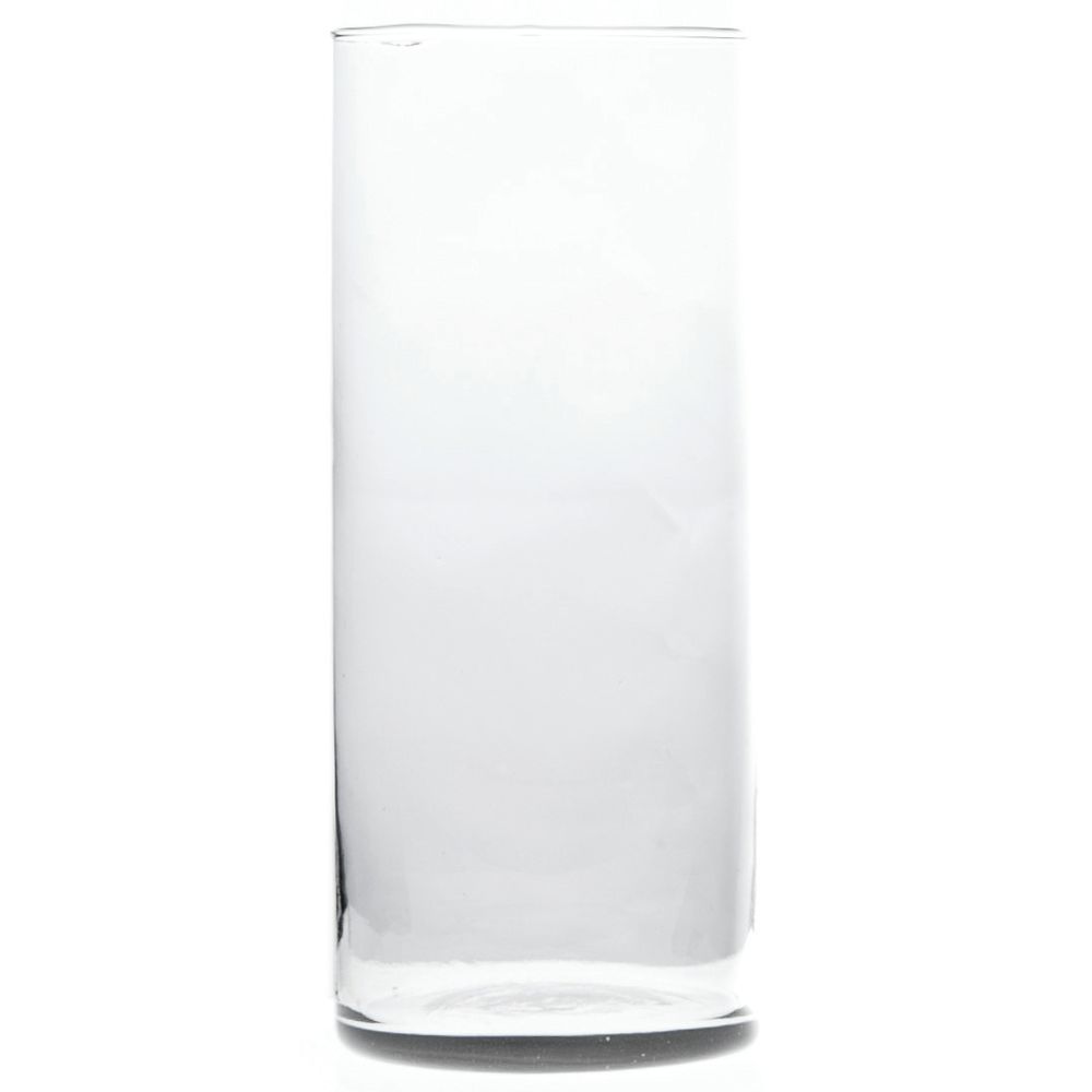 Glass Cylinder Vase 5"Dia x 12"H