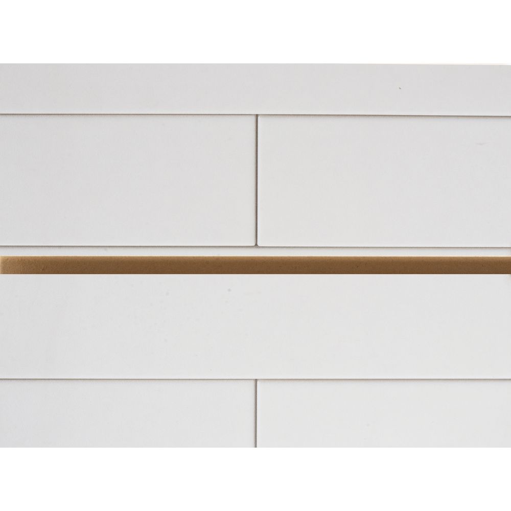 White Tile 3d Printed Slatwall Panel 8 X 4
